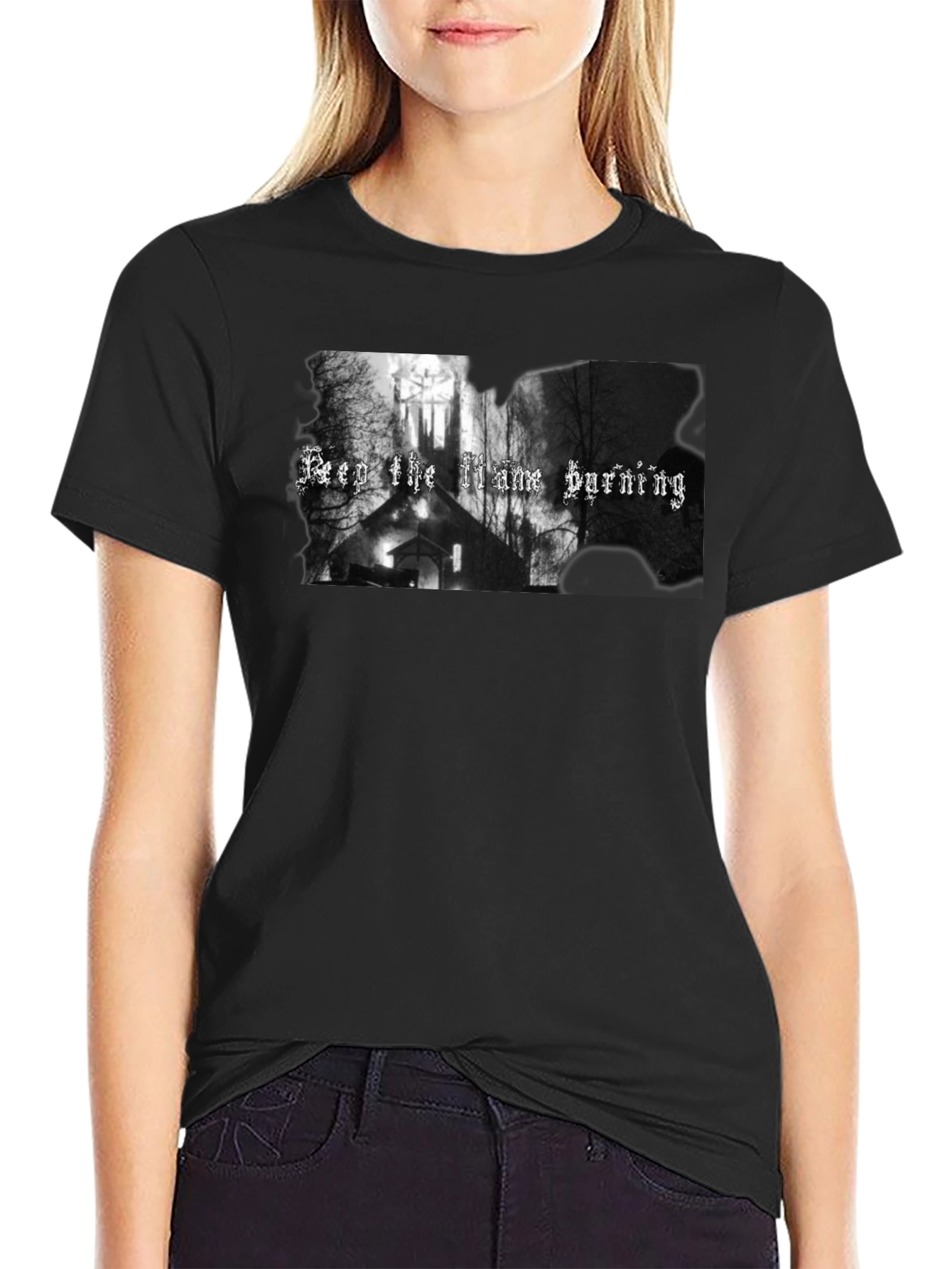 Keep the Flame Burning Gothic T-Shirt
