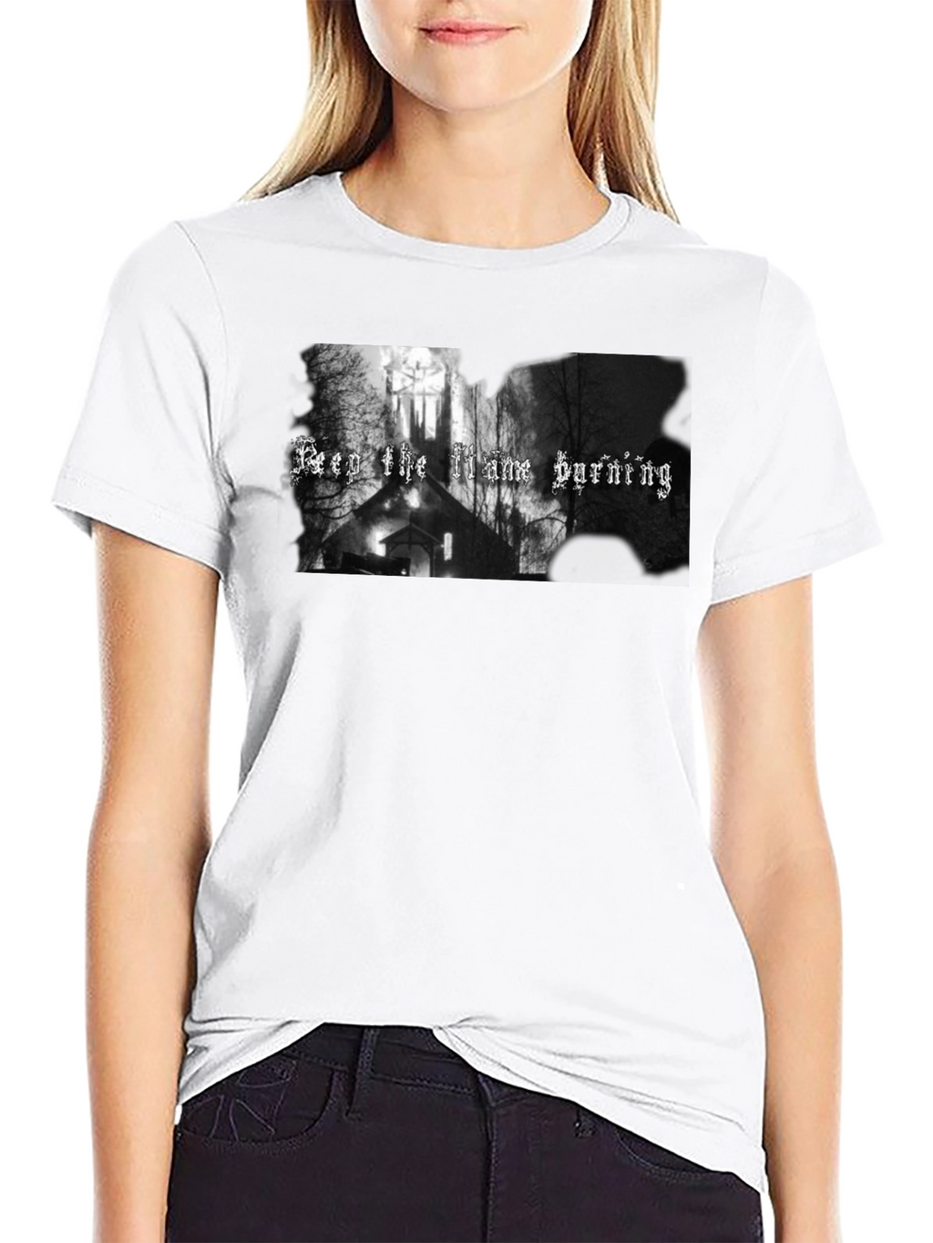Keep the Flame Burning Gothic T-Shirt