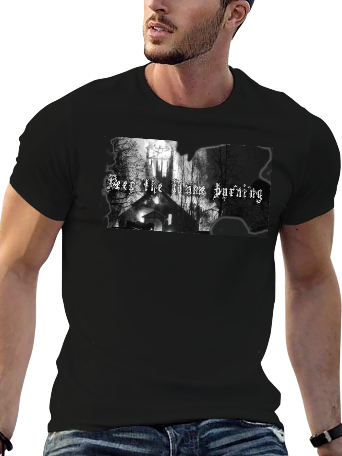 Keep the Flame Burning Gothic T-Shirt