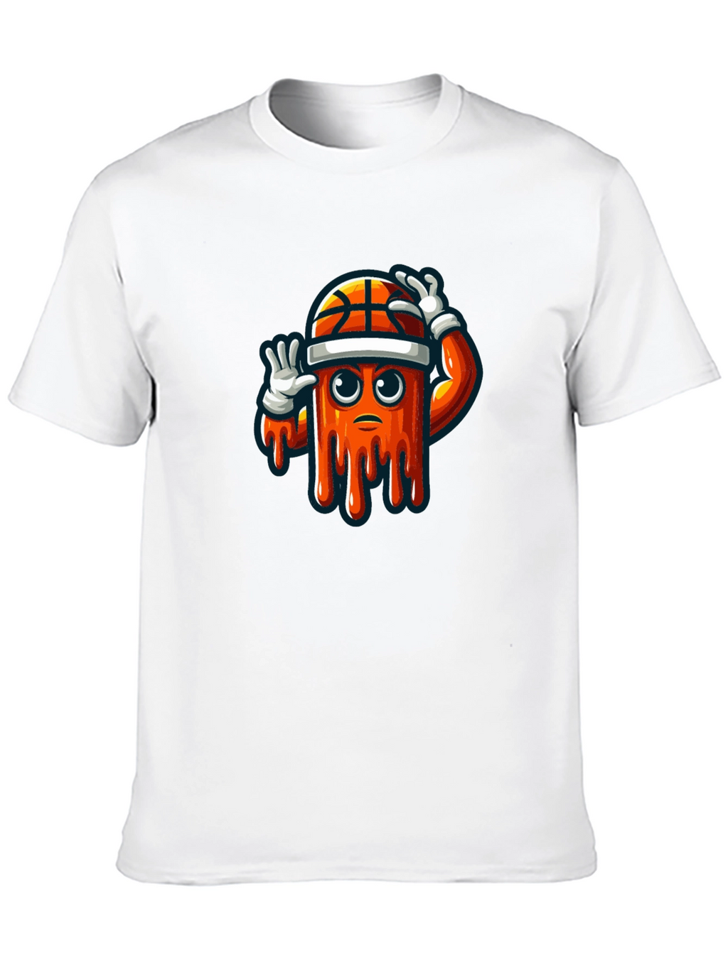 Mens Black Graphic Tee - Basketball Drip