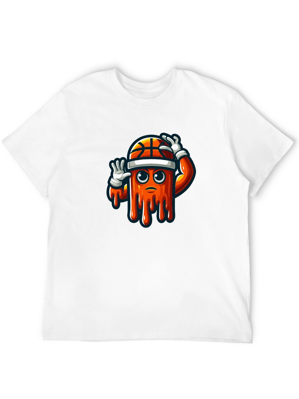 Mens Black Graphic Tee - Basketball Drip