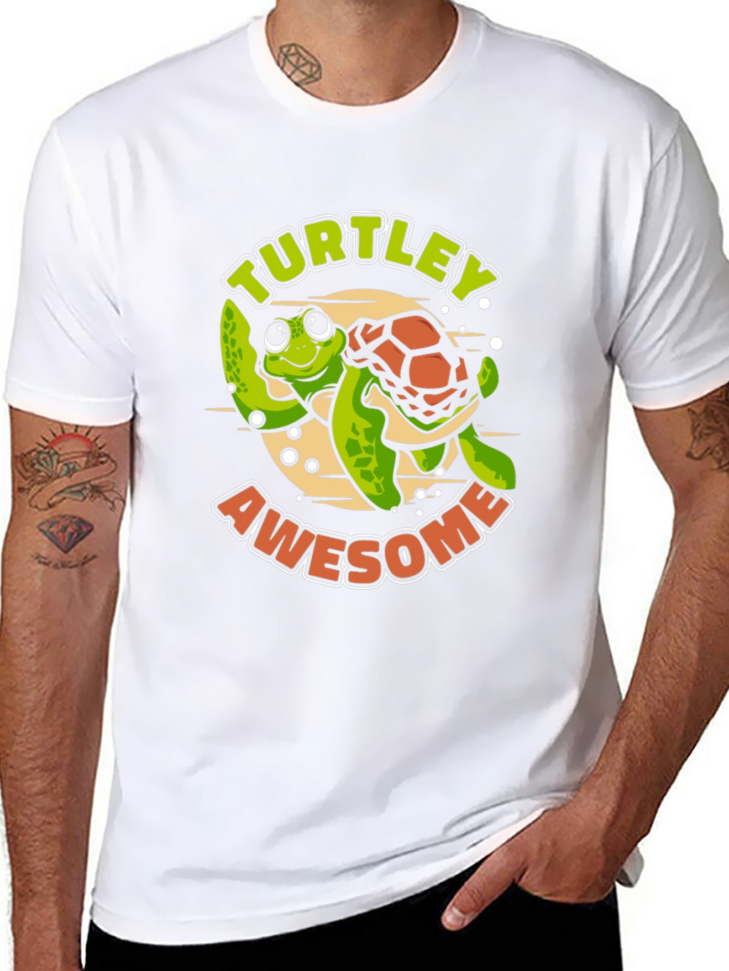 Turtlely Awesome Black T-Shirt