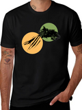 Abstract Graphic Print T-Shirt - Modern Style