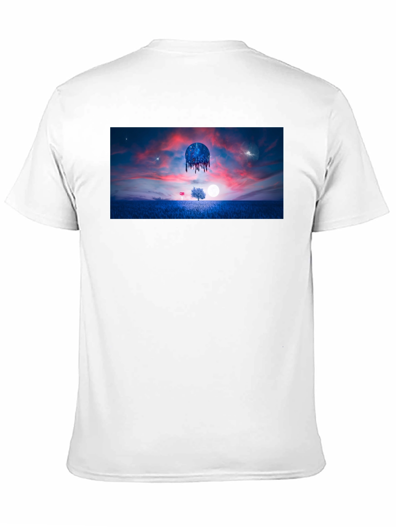 Surreal Landscape Graphic Tee - Black