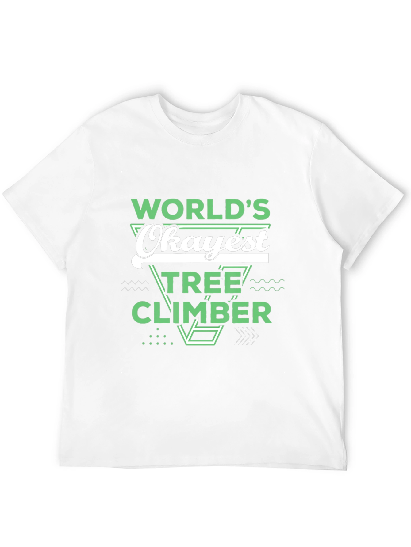 Worlds Okayest Tree Climber Black T-Shirt