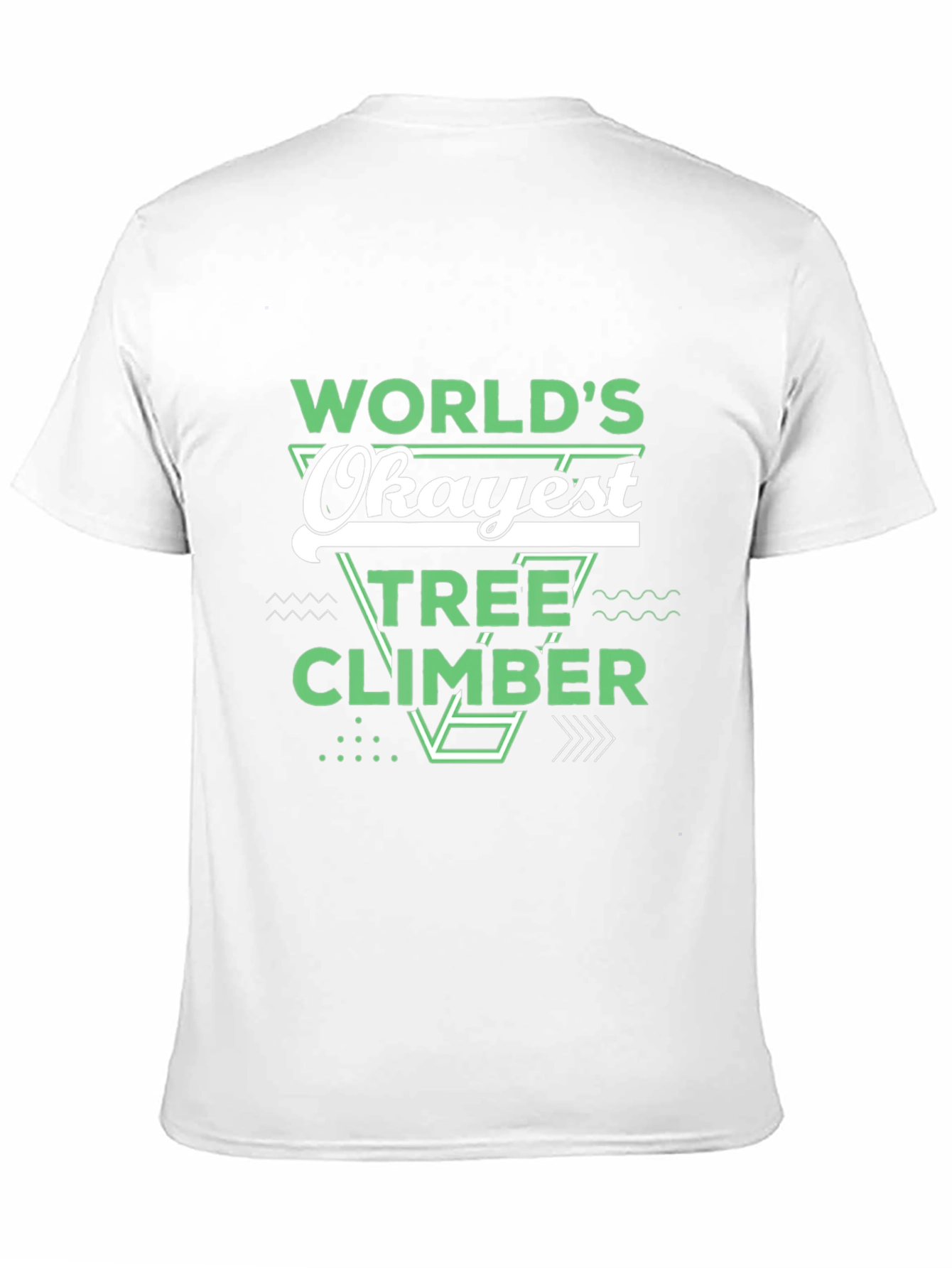 Worlds Okayest Tree Climber Black T-Shirt