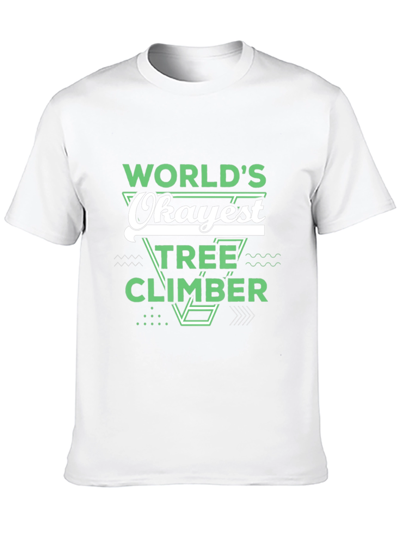 Worlds Okayest Tree Climber Black T-Shirt