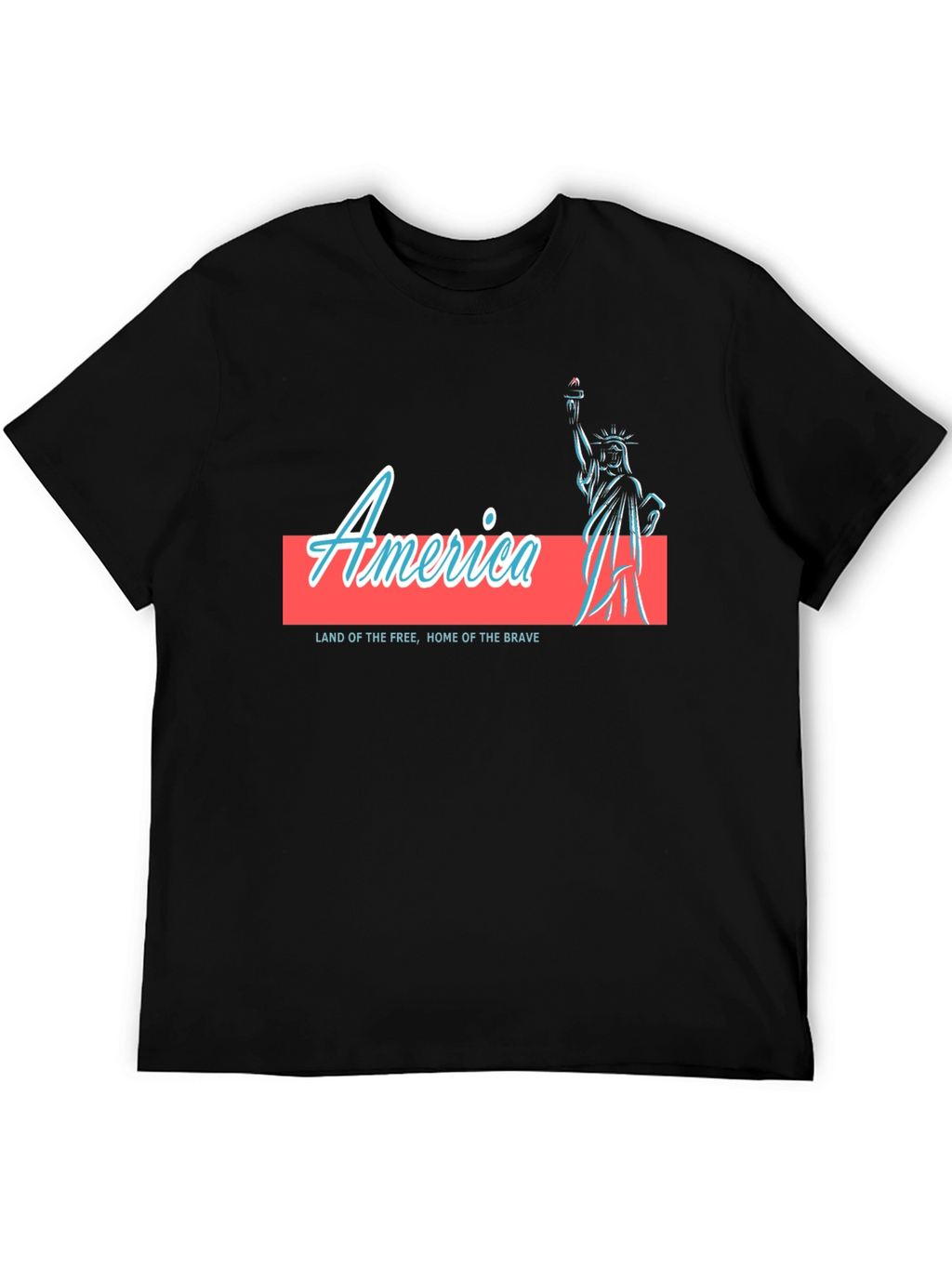 America Statue of Liberty Graphic T-Shirt