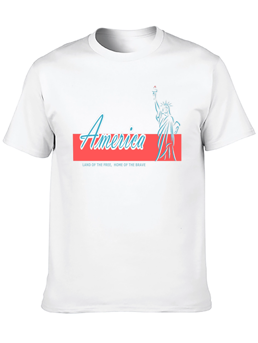 America Statue of Liberty Graphic T-Shirt