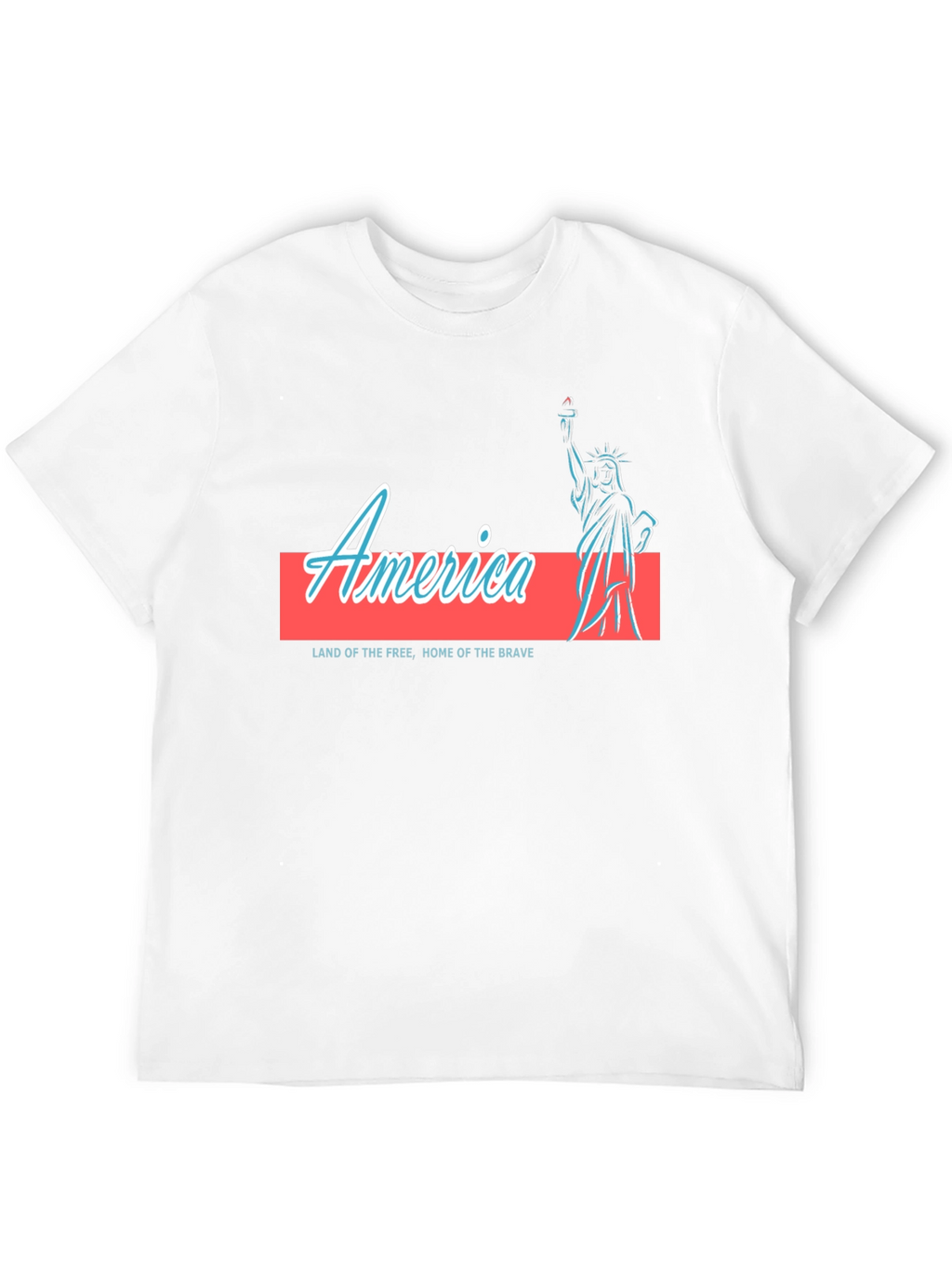 America Statue of Liberty Graphic T-Shirt