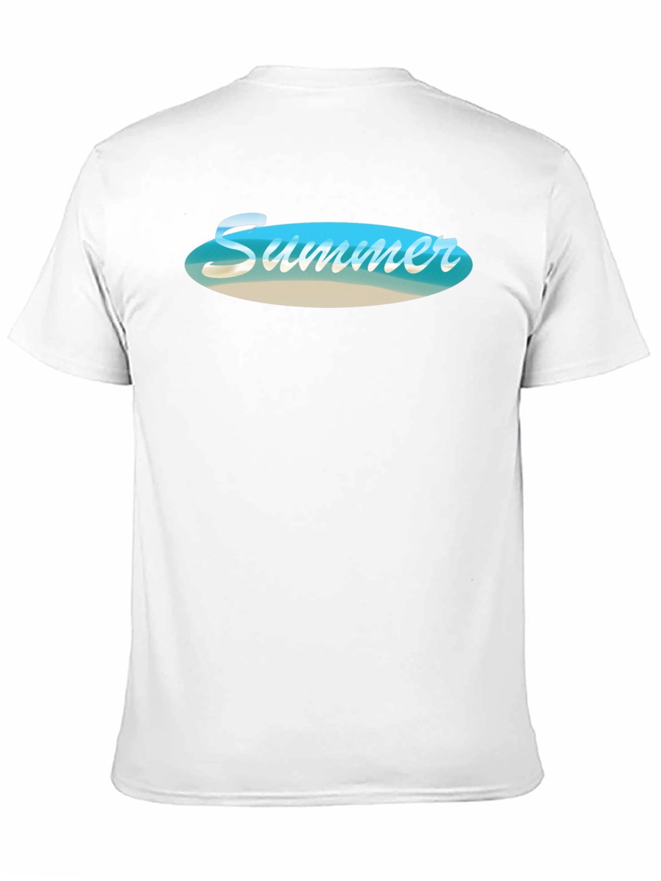 Summer Beach Vibe Black T-Shirt