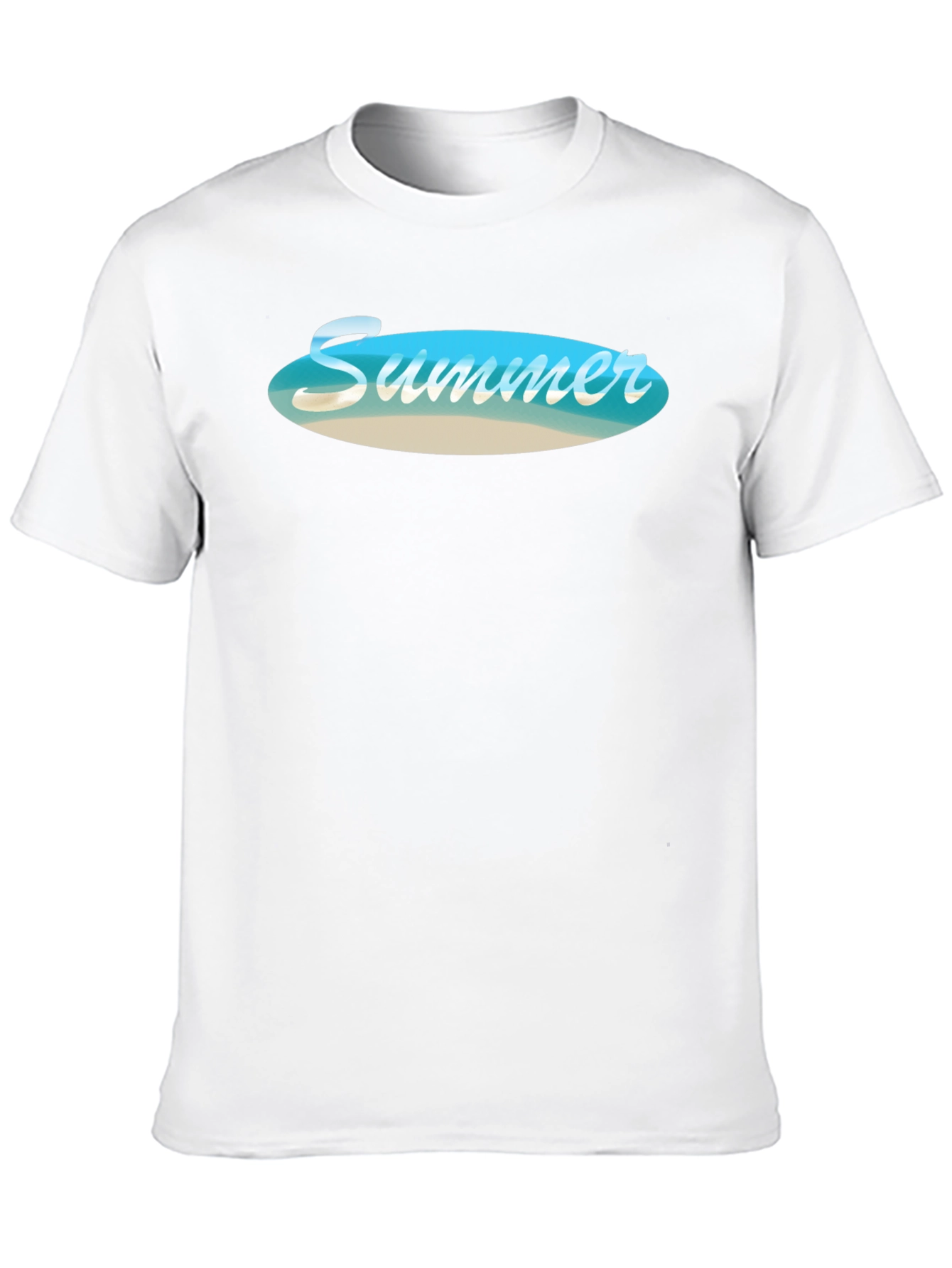 Summer Beach Vibe Black T-Shirt