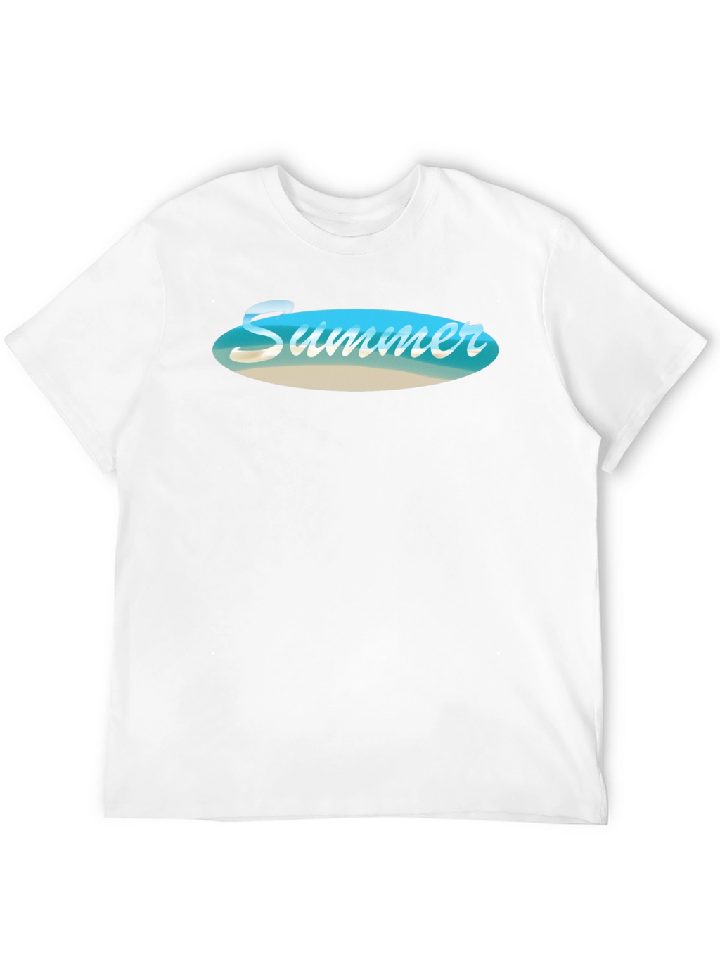 Summer Beach Vibe Black T-Shirt