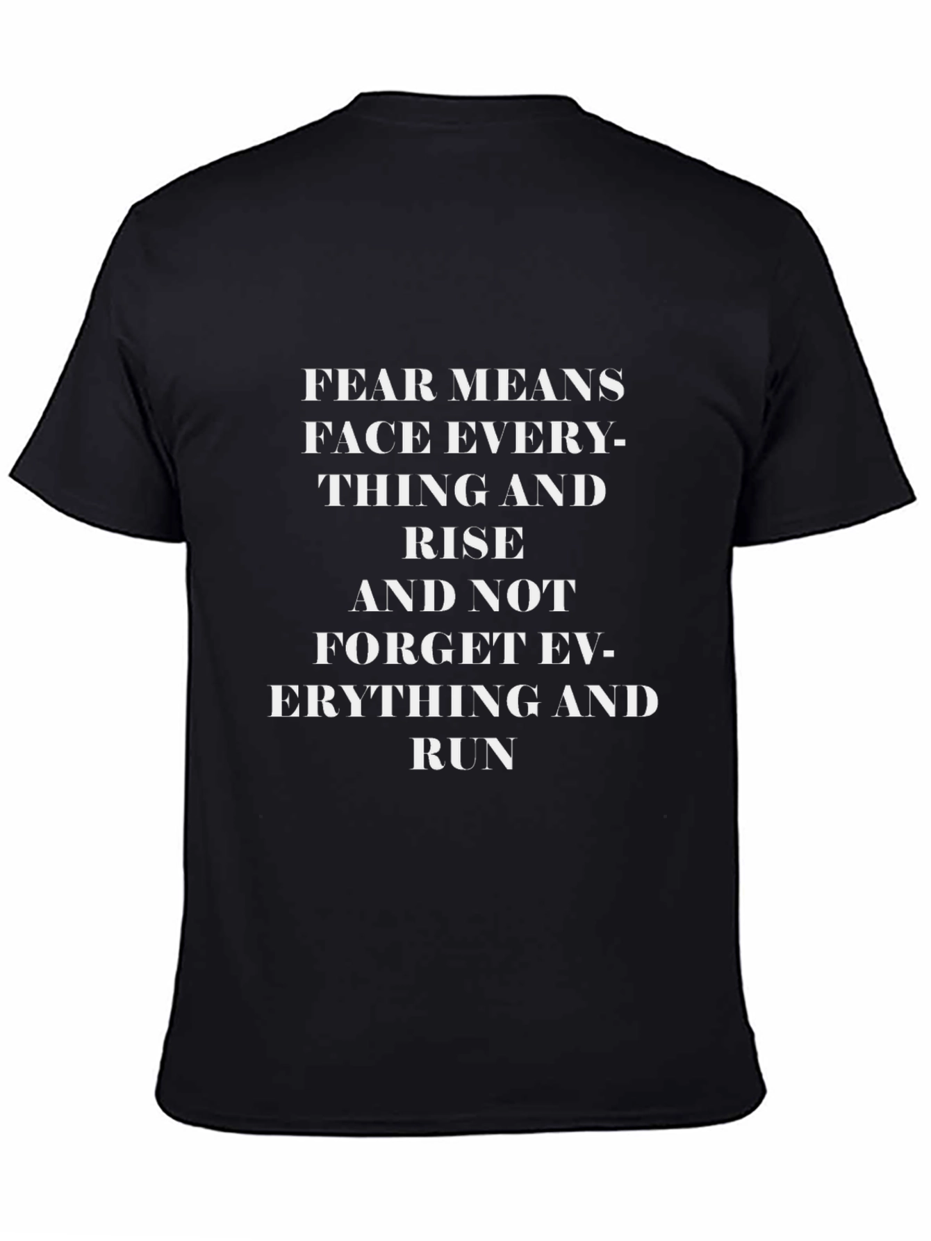 Inspirational F.E.A.R. Graphic Tee - Black