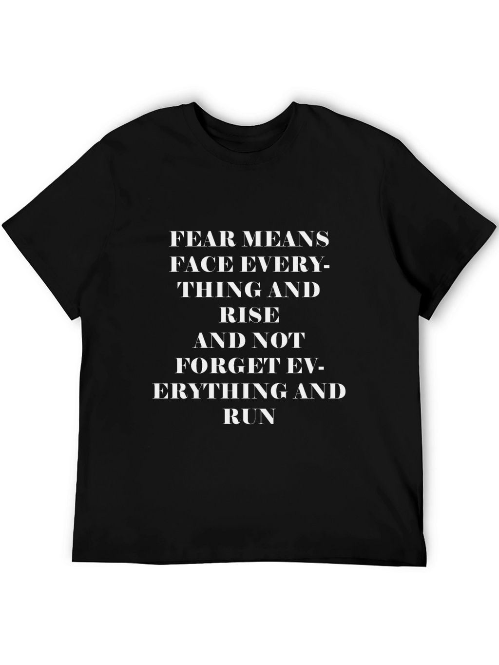 Inspirational F.E.A.R. Graphic Tee - Black