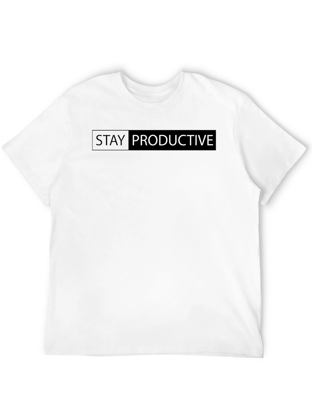 Stay Productive Black T-Shirt