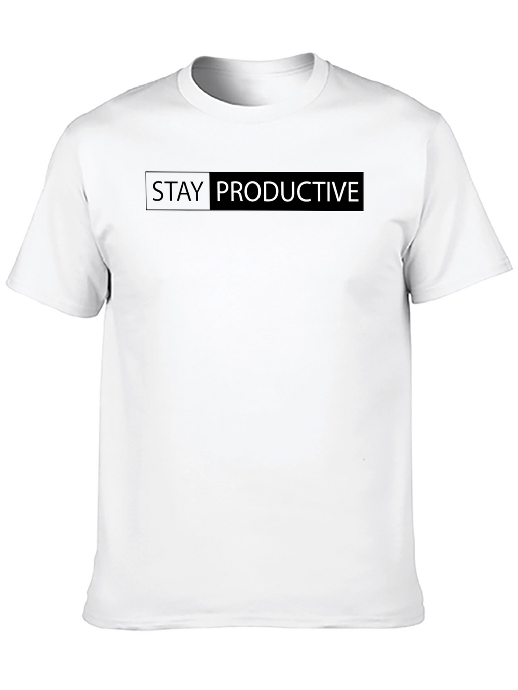 Stay Productive Black T-Shirt