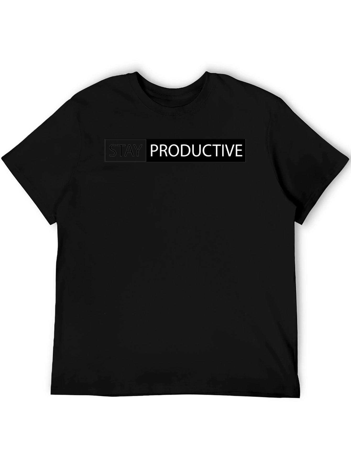 Stay Productive Black T-Shirt