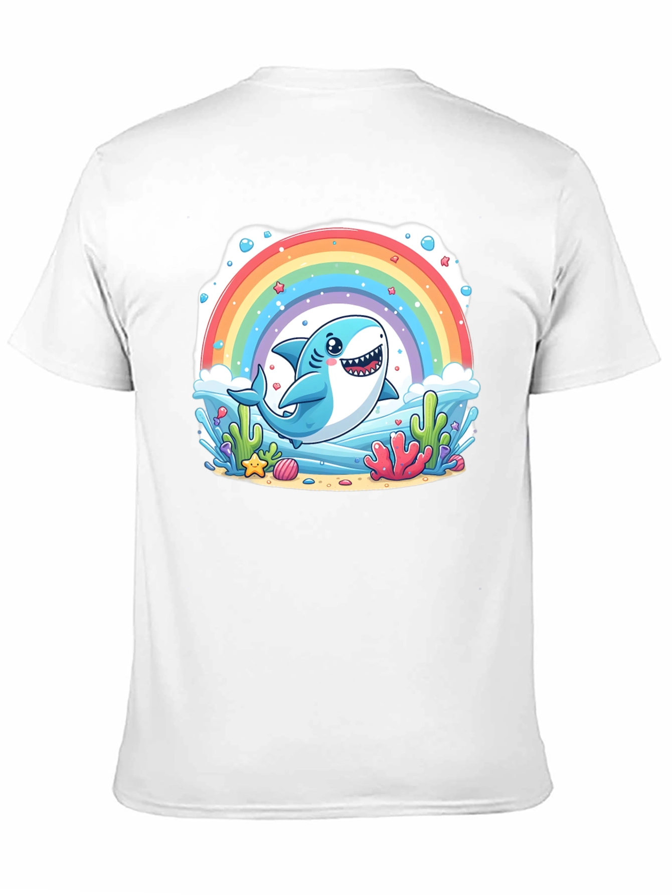 Rainbow Shark Graphic Tee - Unisex T-Shirt
