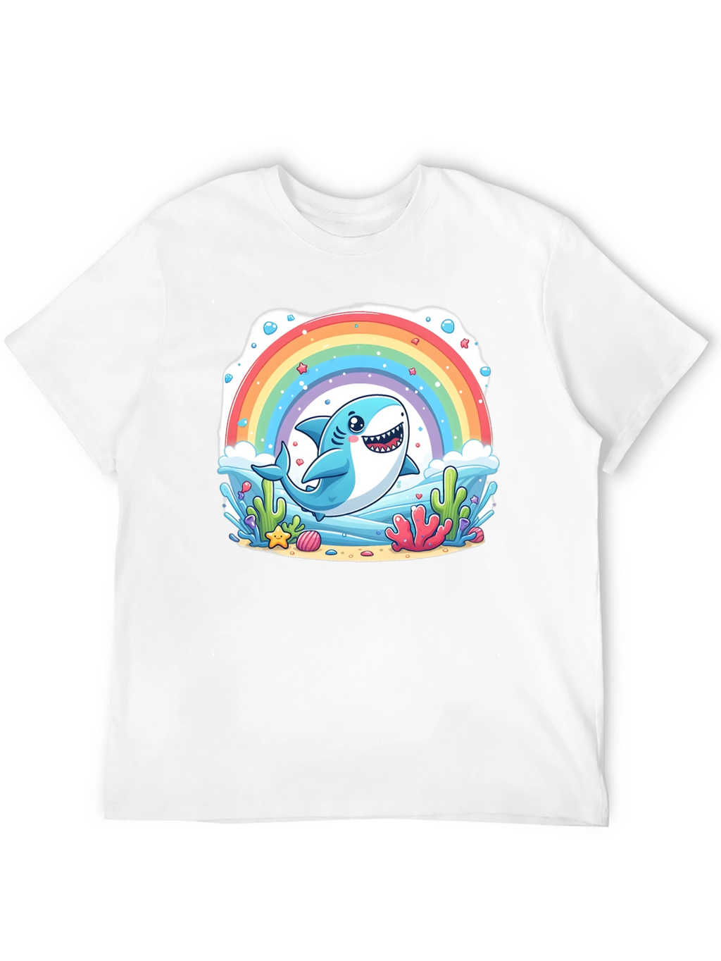Rainbow Shark Graphic Tee - Unisex T-Shirt
