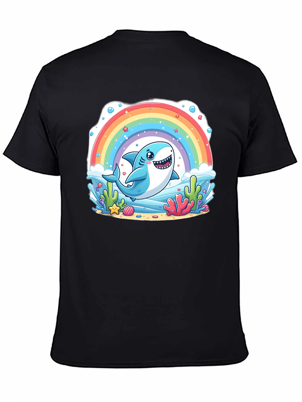 Rainbow Shark Graphic Tee - Unisex T-Shirt