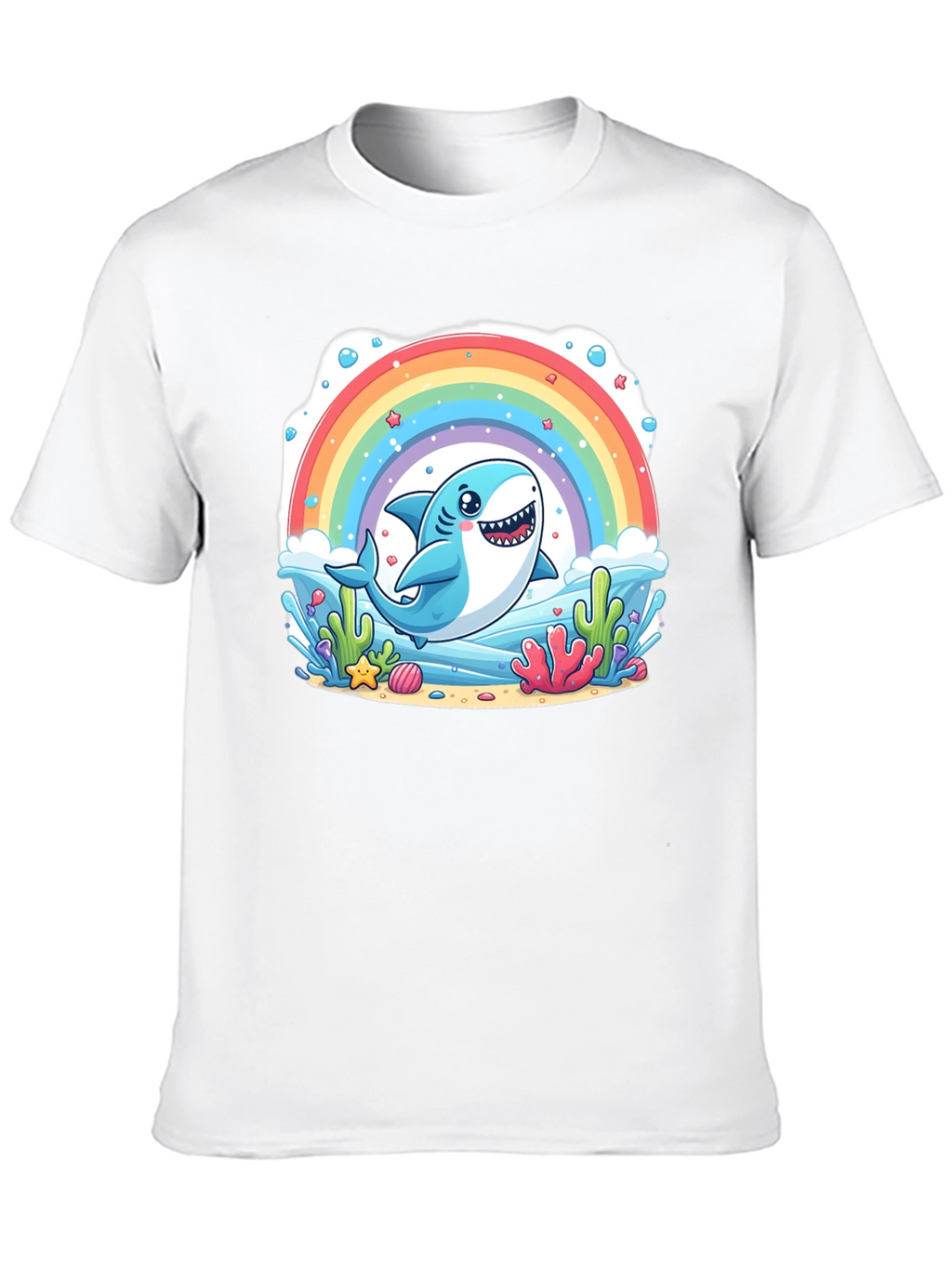 Rainbow Shark Graphic Tee - Unisex T-Shirt