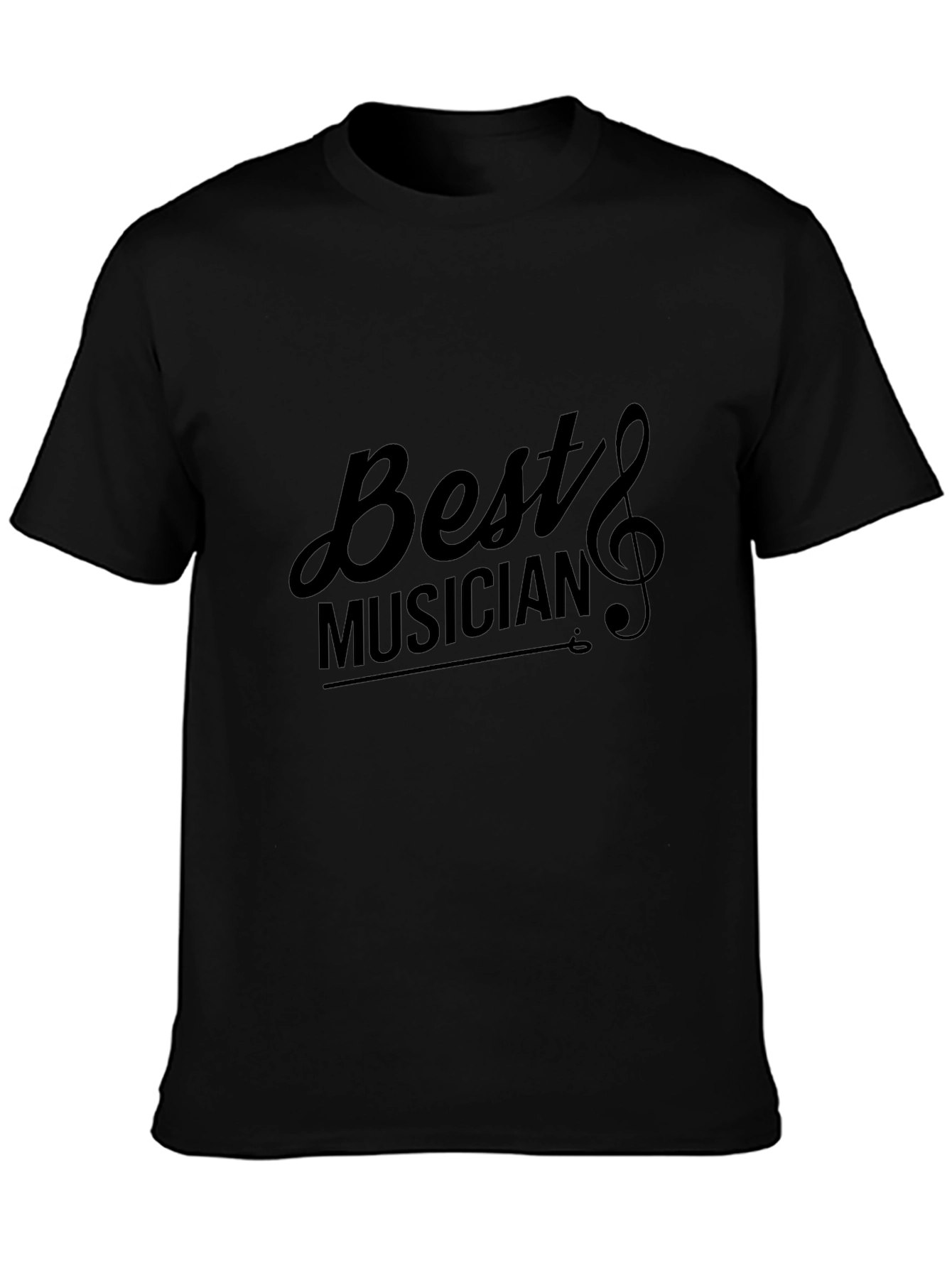 Best Musician Black Graphic T-Shirt