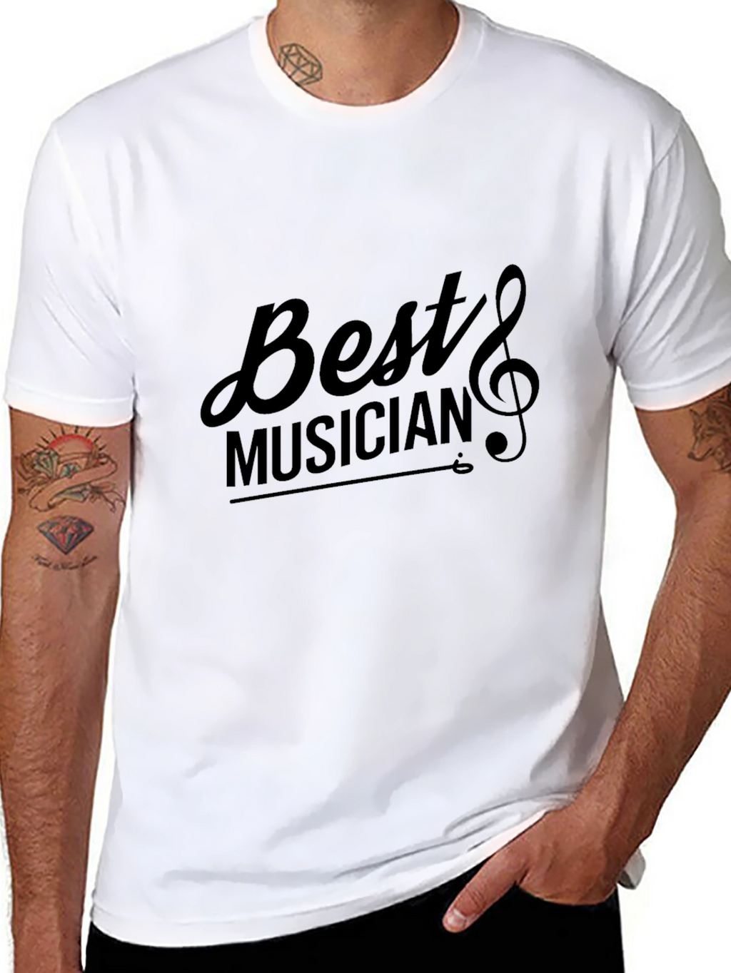 Best Musician Black Graphic T-Shirt