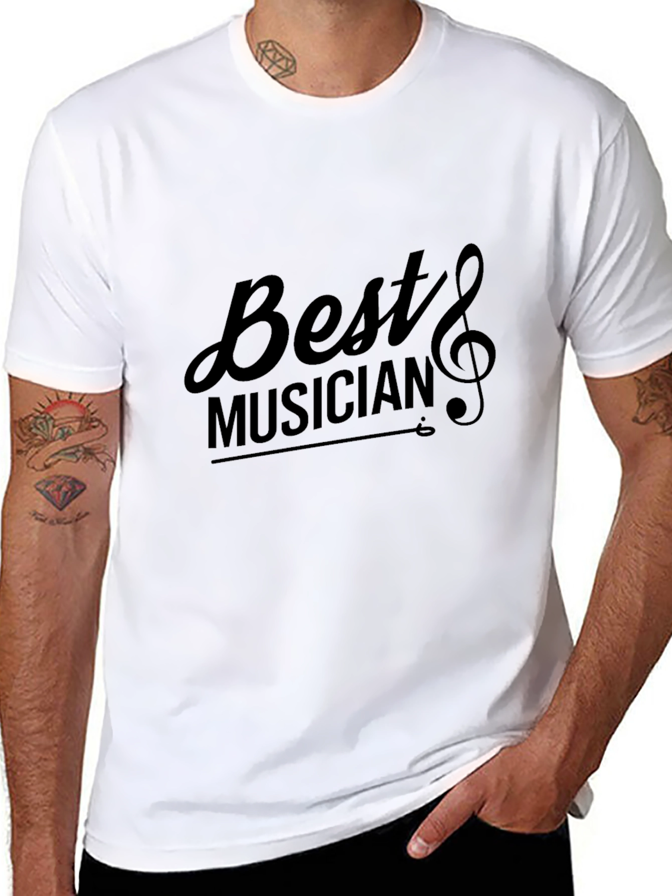 Best Musician Black Graphic T-Shirt
