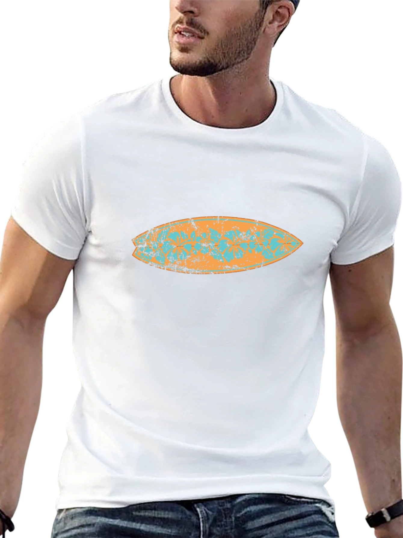 Surfboard Graphic Tee - Black