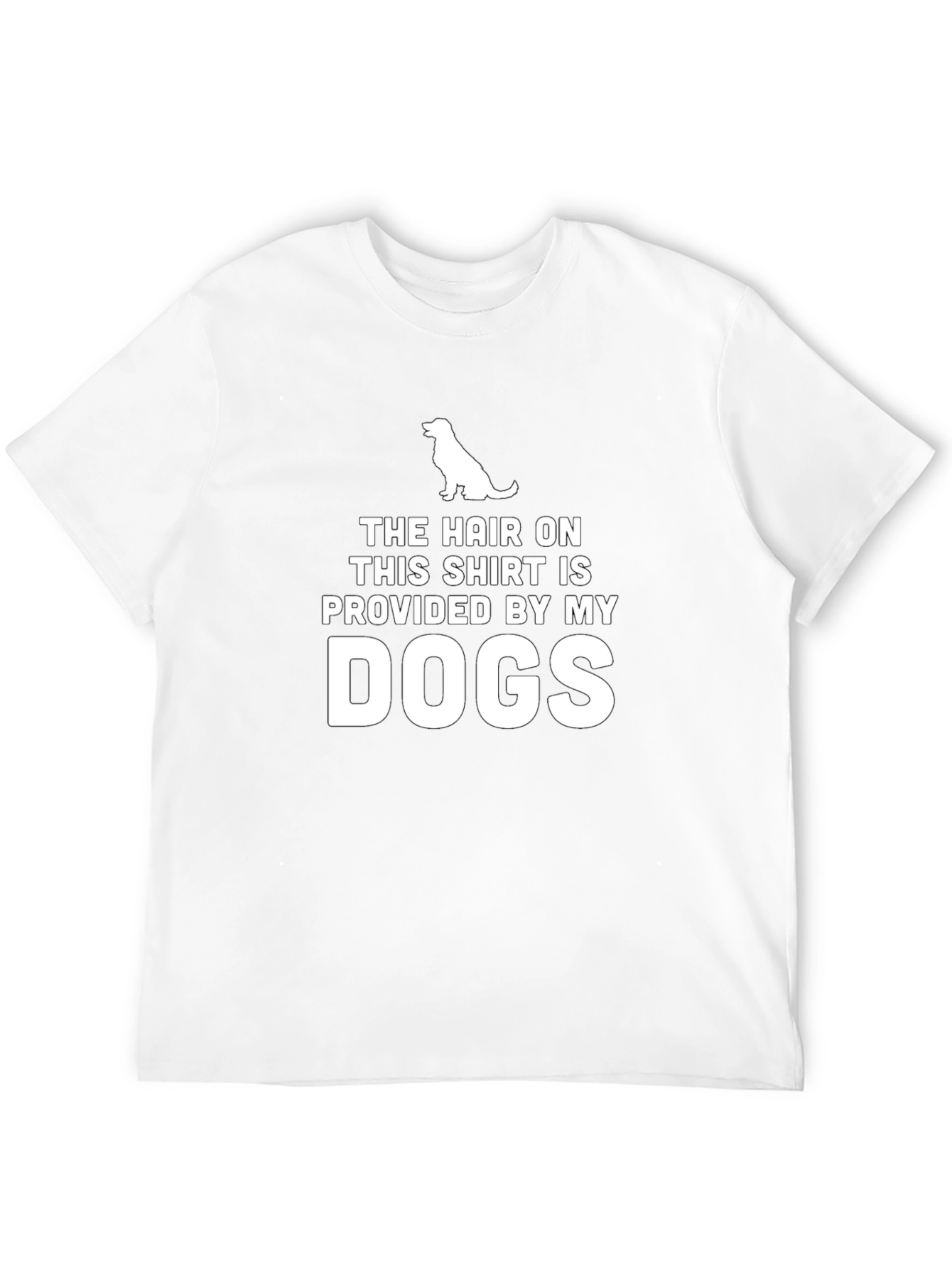 Dog Hair T-Shirt - Novelty Pet Owner Tee