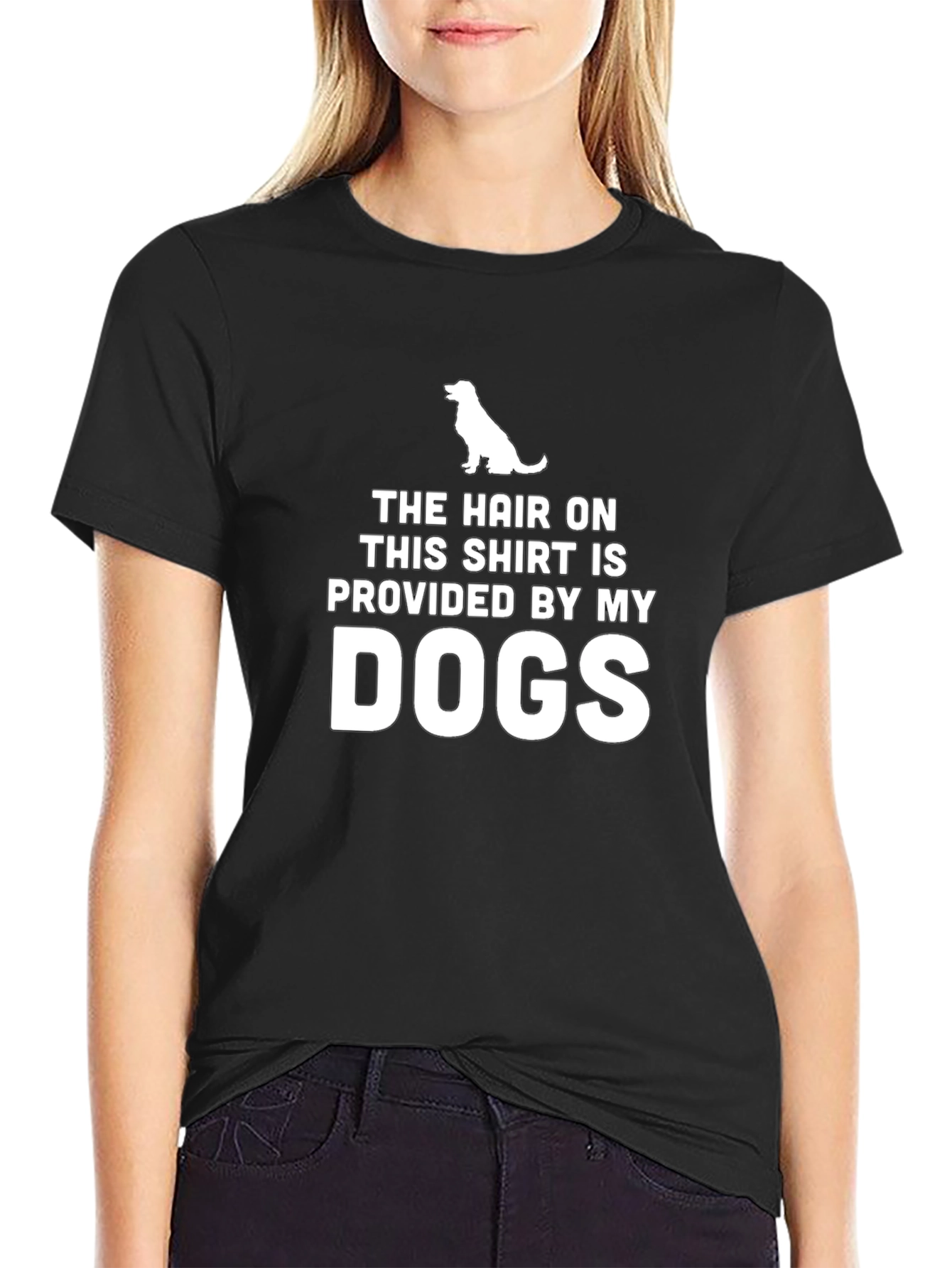 Dog Hair T-Shirt - Novelty Pet Owner Tee