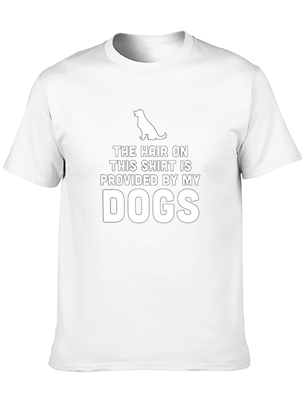 Dog Hair T-Shirt - Novelty Pet Owner Tee