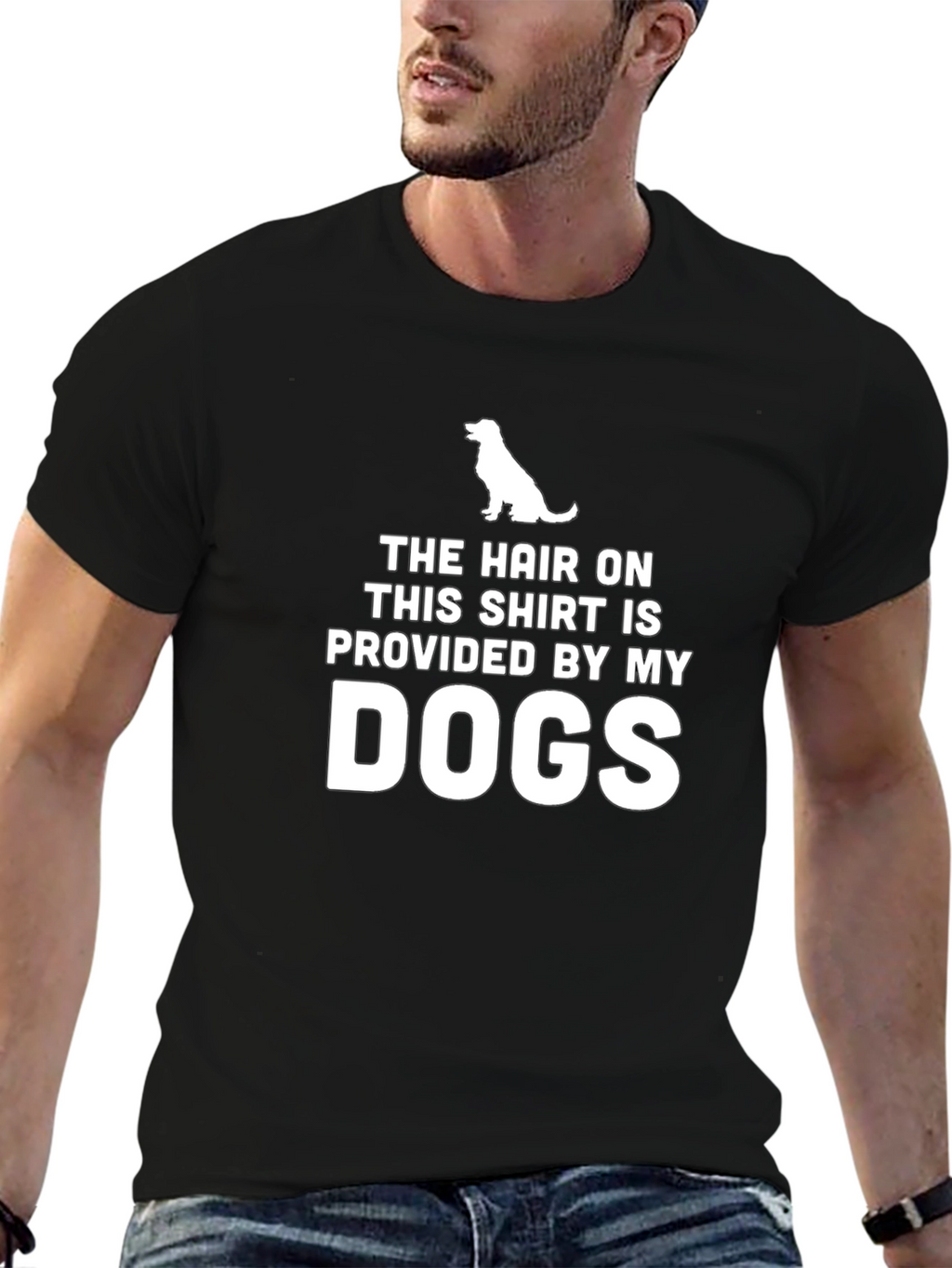 Dog Hair T-Shirt - Novelty Pet Owner Tee