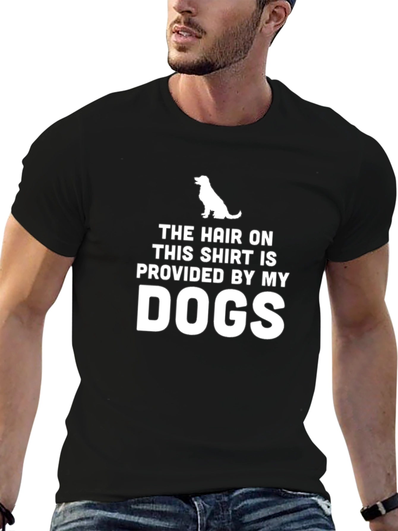 Dog Hair T-Shirt - Novelty Pet Owner Tee
