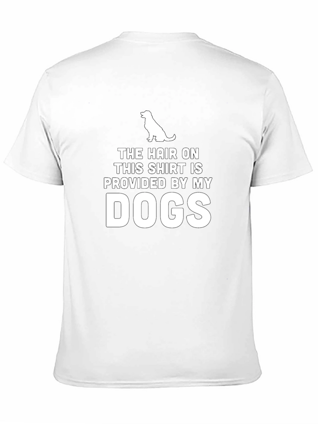 Dog Hair T-Shirt - Novelty Pet Owner Tee
