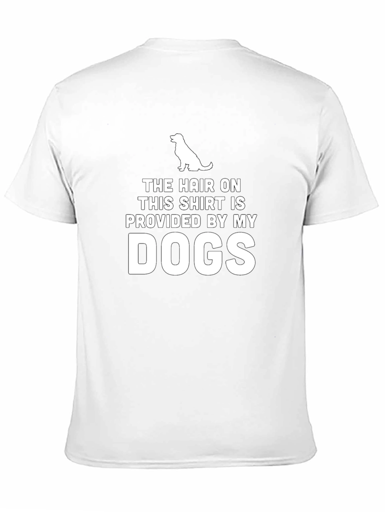 Dog Hair T-Shirt - Novelty Pet Owner Tee