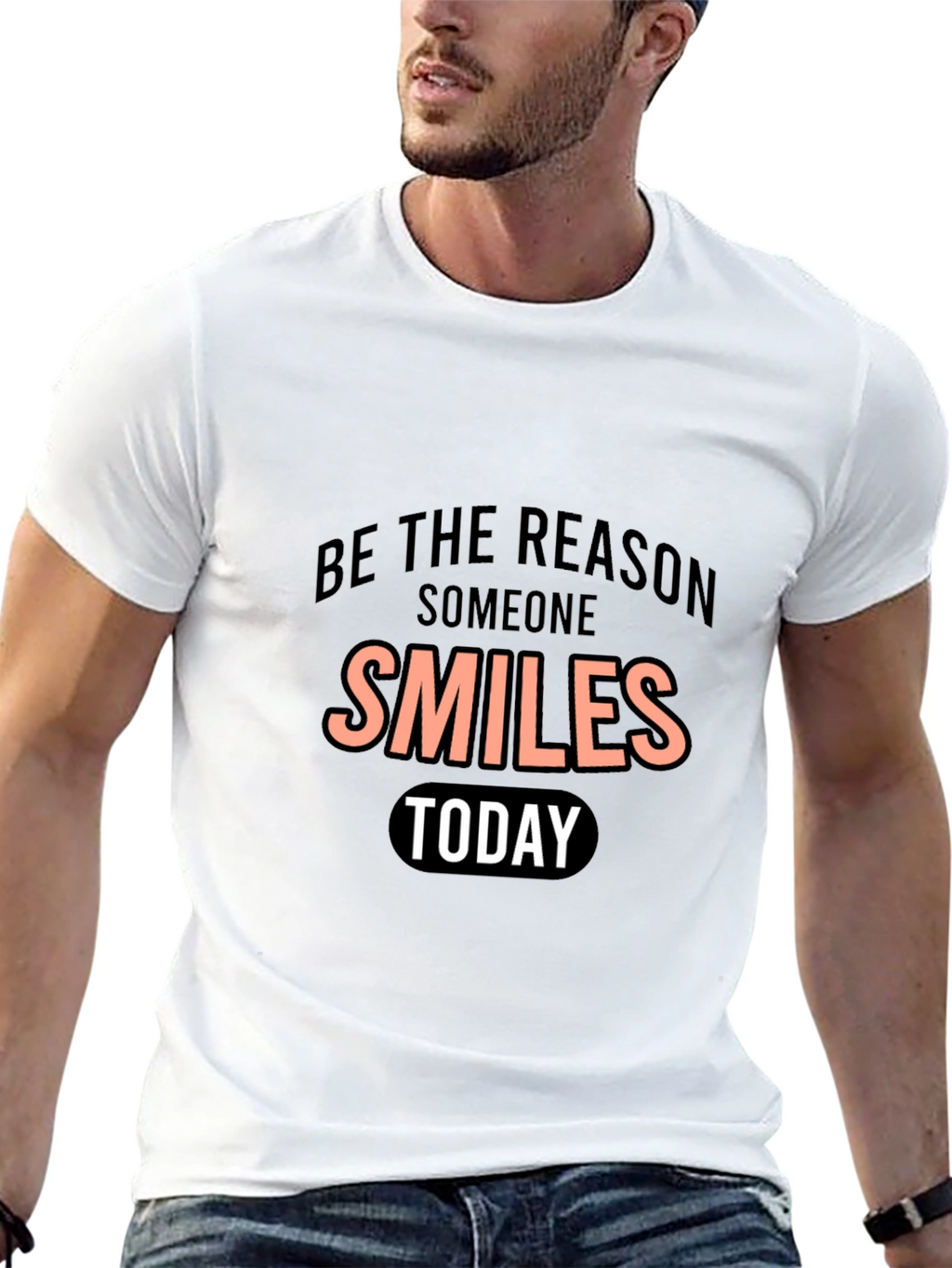Smiles Today Graphic Tee - Positive Vibes