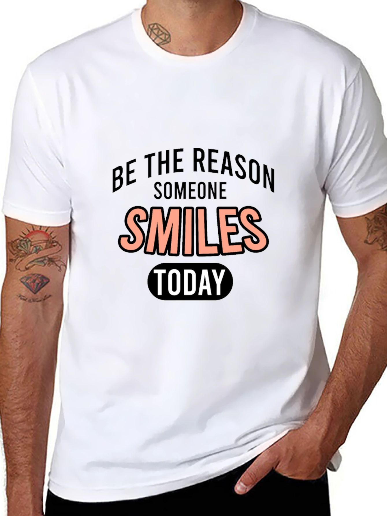 Smiles Today Graphic Tee - Positive Vibes