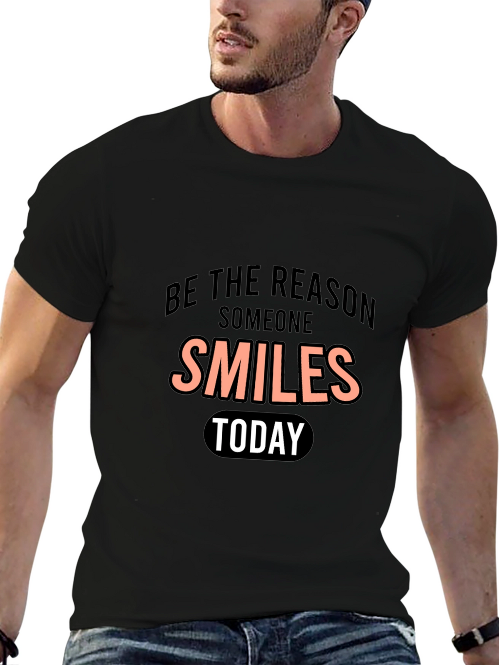 Smiles Today Graphic Tee - Positive Vibes