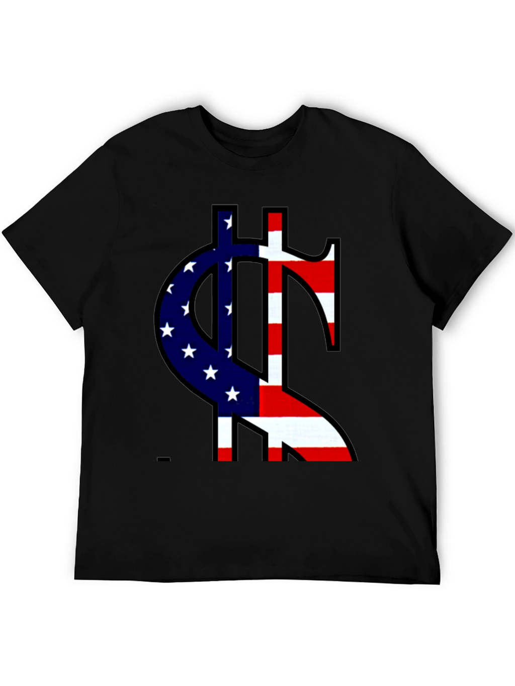 American Flag Dollar Sign Graphic Tee