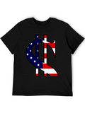 American Flag Dollar Sign Graphic Tee