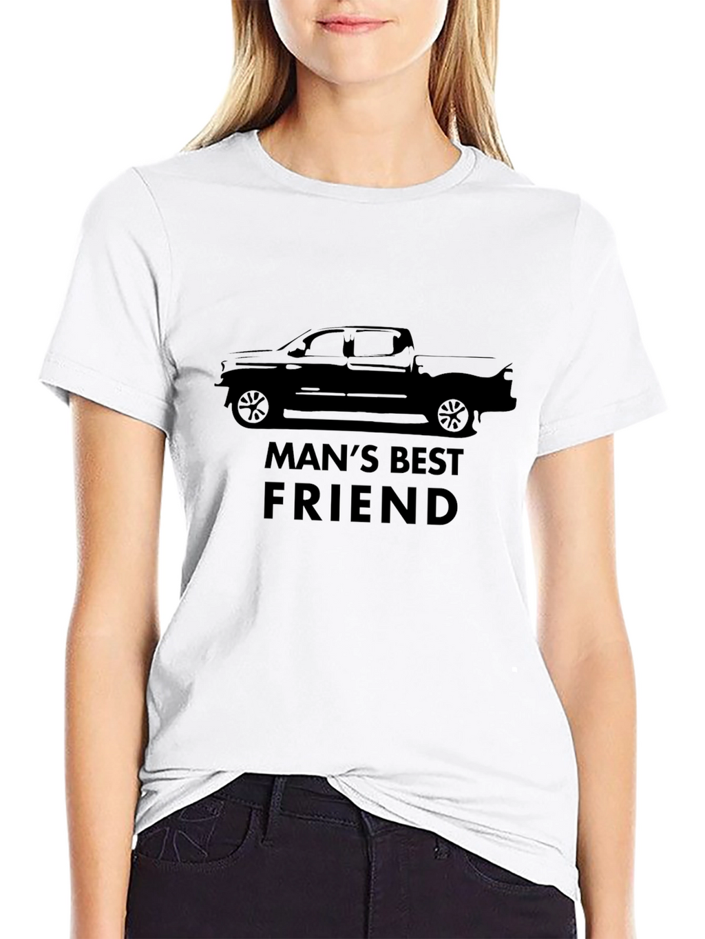 Mans Best Friend Truck Graphic Tee - Black