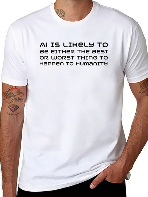 AI Likely Best/Worst Black Graphic Tee