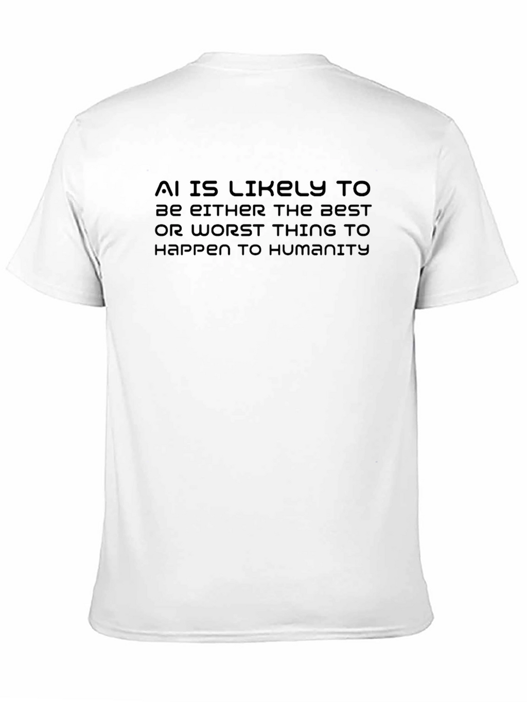 AI Likely Best/Worst Black Graphic Tee