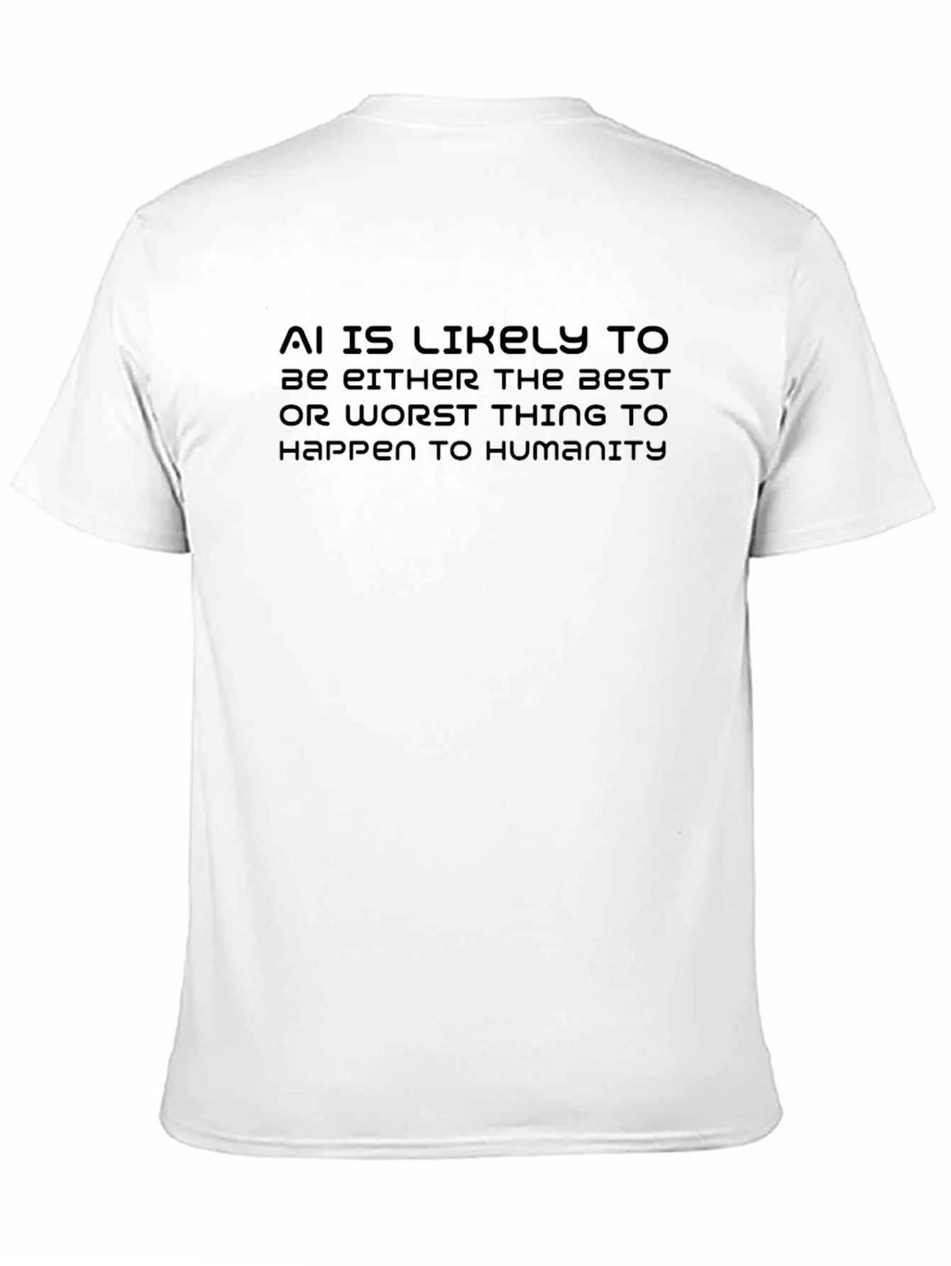 AI Likely Best/Worst Black Graphic Tee