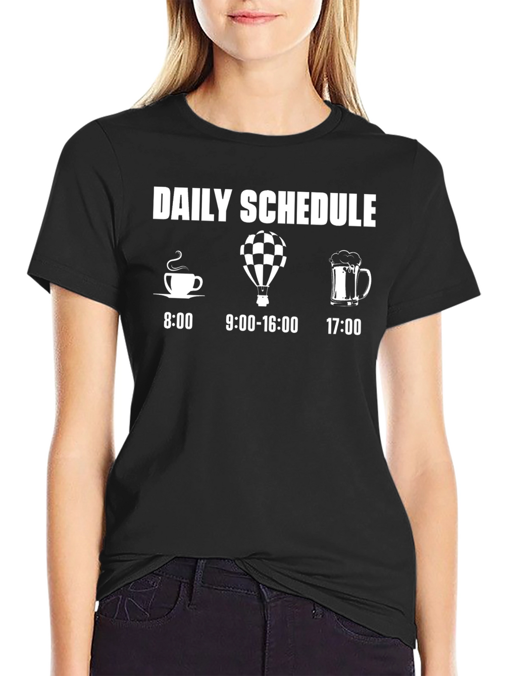 Daily Schedule Hot Air Balloon T-Shirt