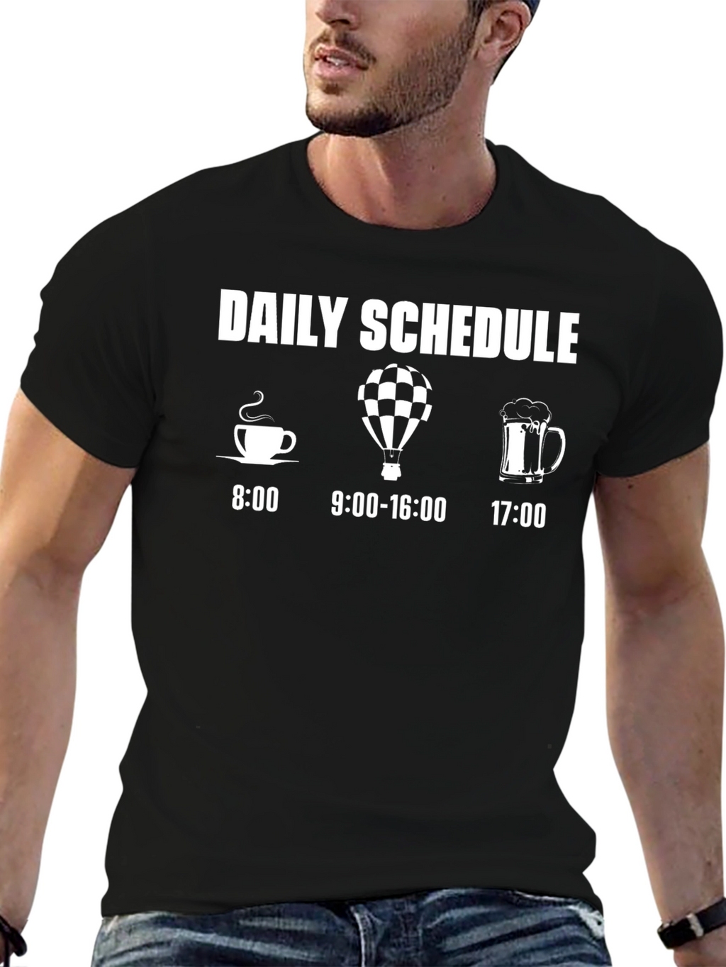 Daily Schedule Hot Air Balloon T-Shirt