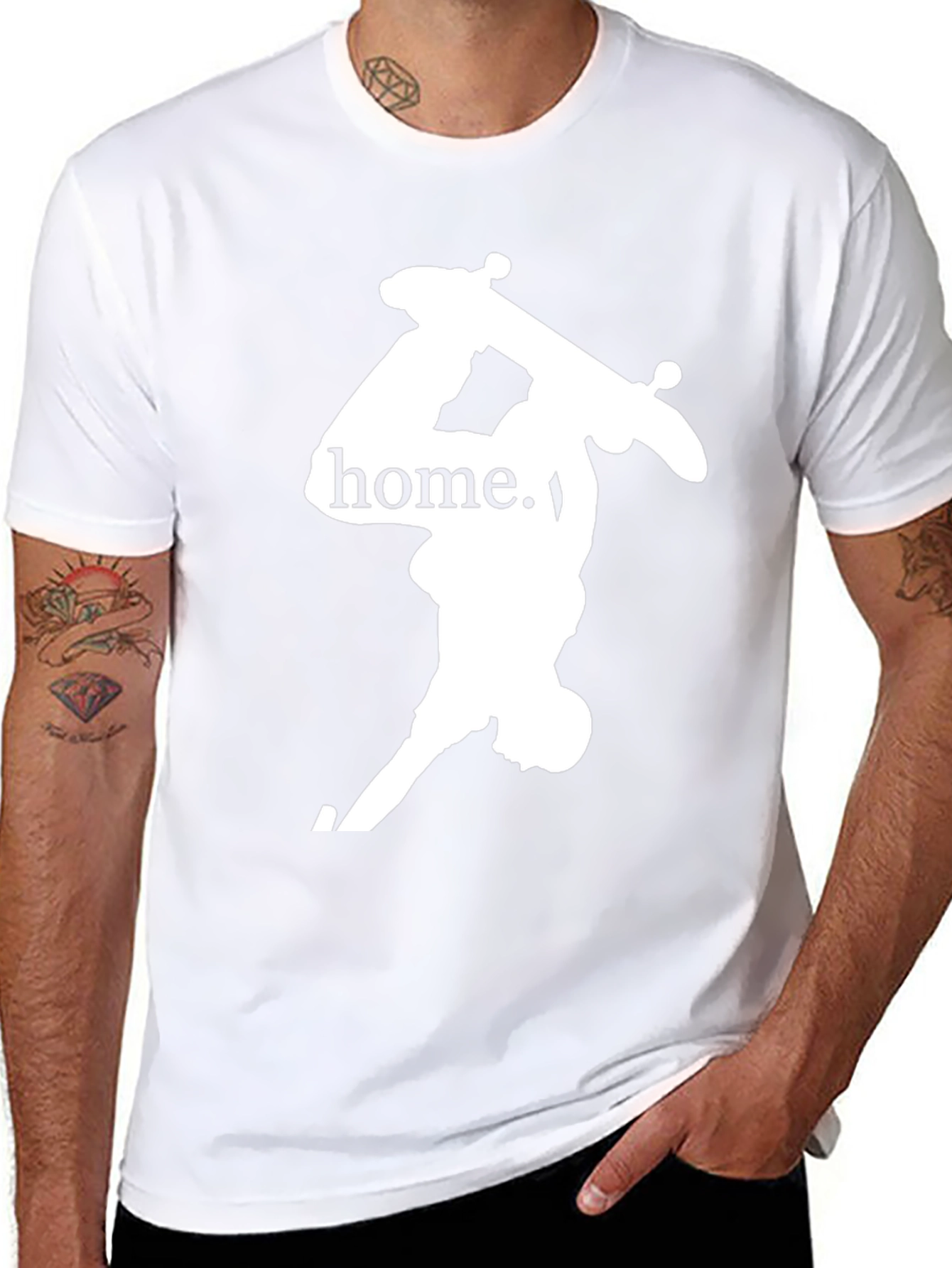 Home Skateboard Tee - Cool Graphic Print