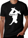 Home Skateboard Tee - Cool Graphic Print